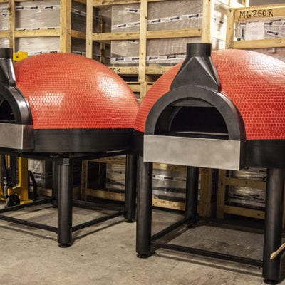 Dual Red Tile Oven