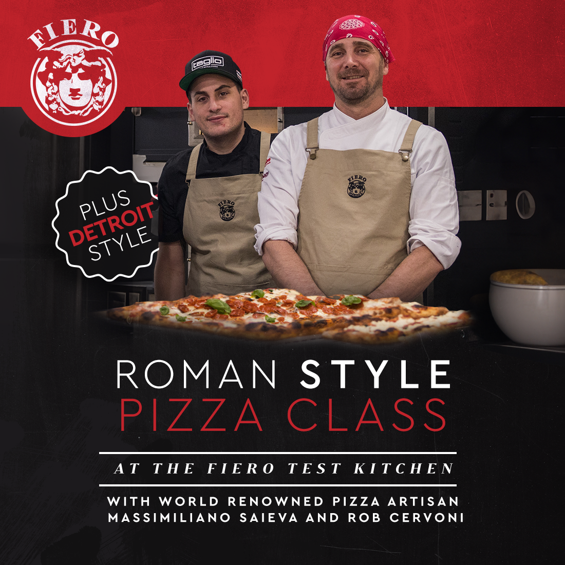 Roman Style Pizza Masterclass with Rob Cervoni and Massimiliano Saieva