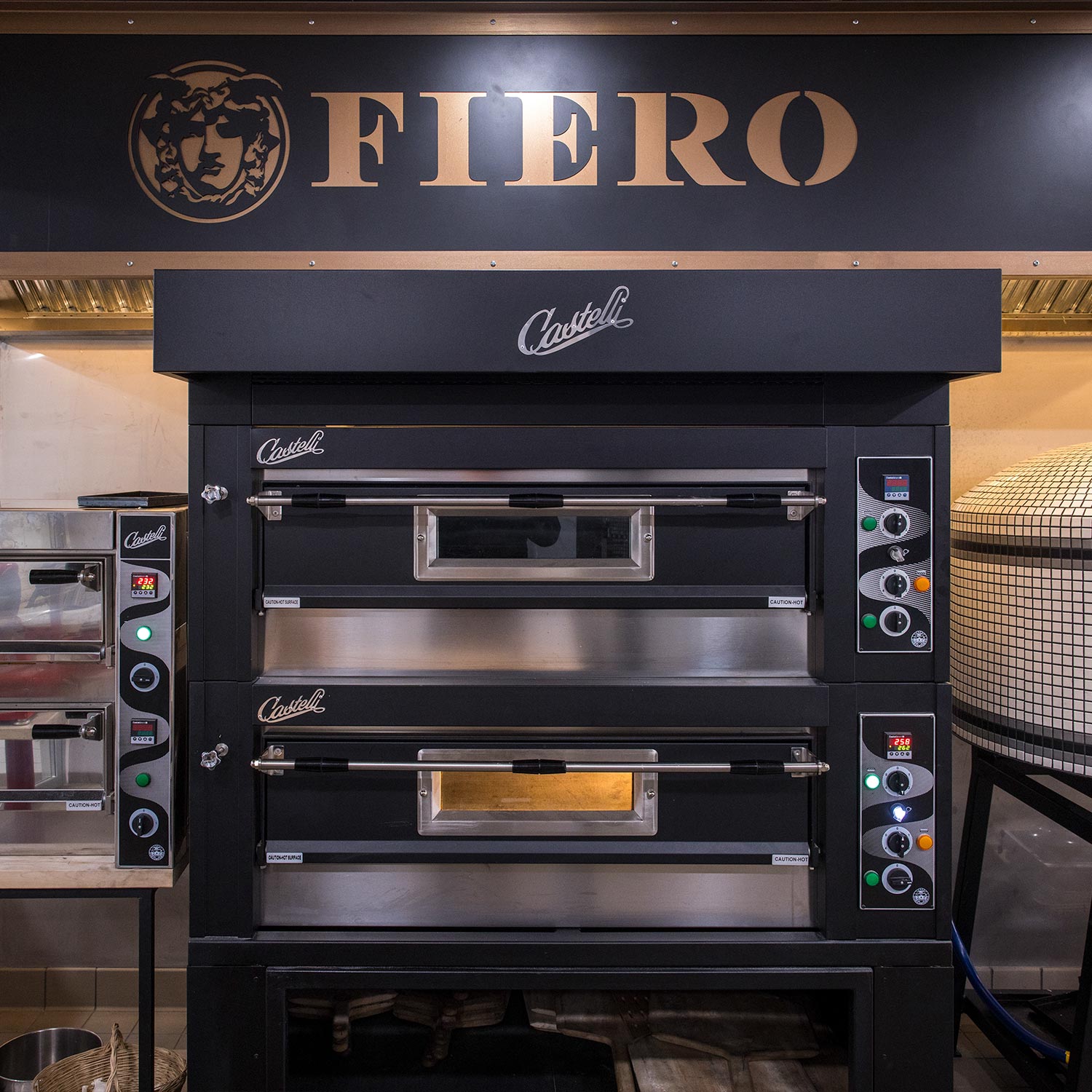 Fiero test kitchen with Castelli oven