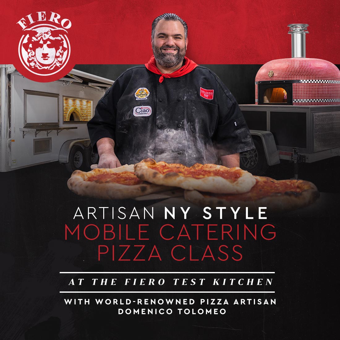Artisan NY Style Mobile Catering Pizza Class with Domenico Tolomeo